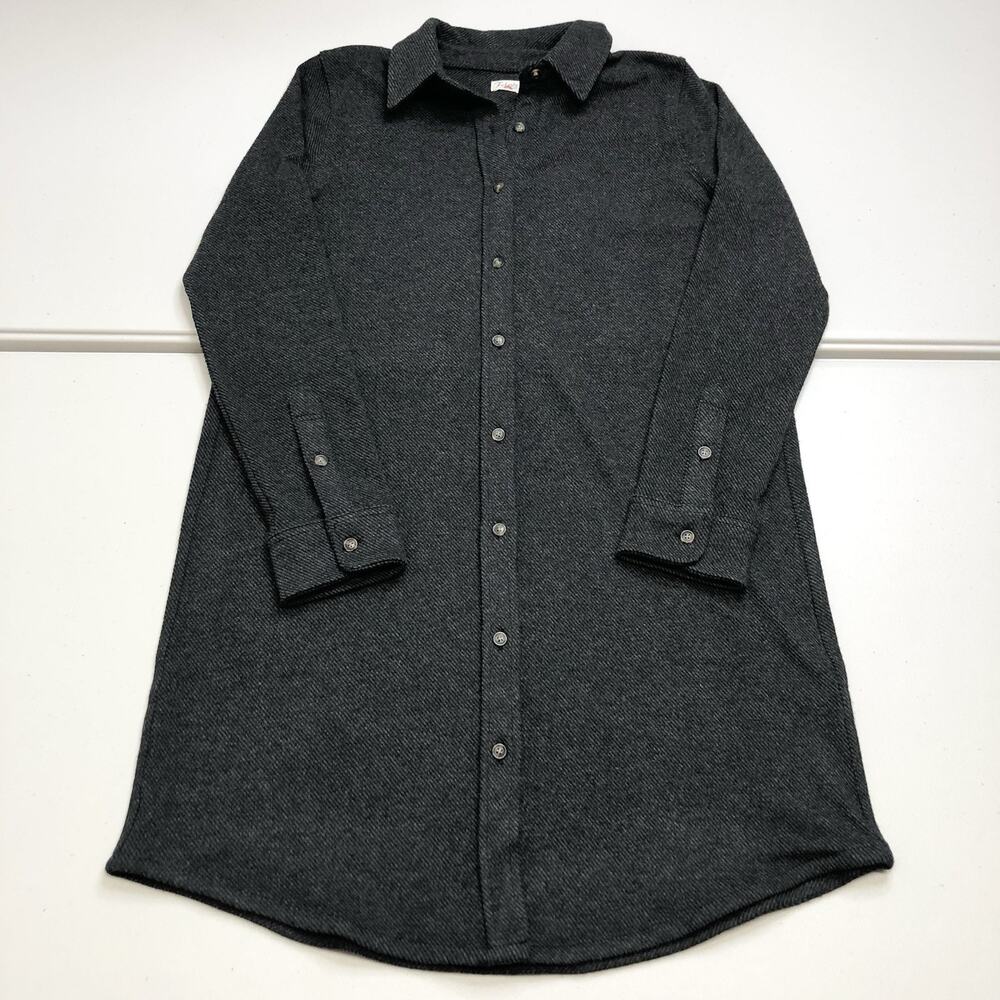 Faherty Legend Sweater Dress Woman’s Heather Black Twill Size Small 188$